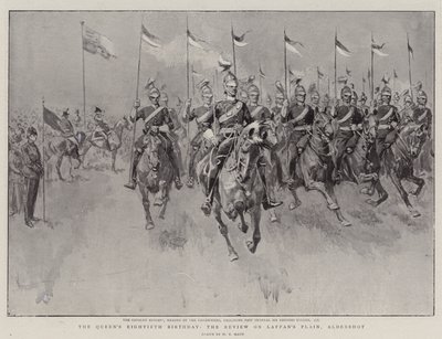 Dronningens åttiende bursdag, anmeldelsen på Laffans slette, Aldershot av William T. Maud